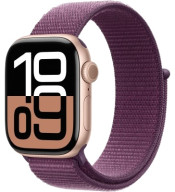 Apple Watch Series 10 S/M 42 мм золотистый-бордовый