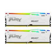 Комплект модулей памяти Kingston FURY Beast White RGB XMP KF552C40BWAK2-32 DDR5 32GB (Kit 2x16GB) 56