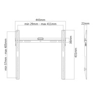 Кронштейн Brateck LP43-44 для ТВ и мониторов, 32"-55&quot;