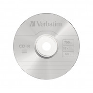 Диск CD-R Verbatim (43343) 700MB 50штук Незаписанный