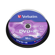 Диск DVD+R Verbatim (43498) 4.7GB 10штук Незаписанный