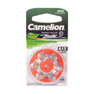 Батарейка CAMELION Zinc Air A13-BP6(0%Hg) 6 шт. в блистере